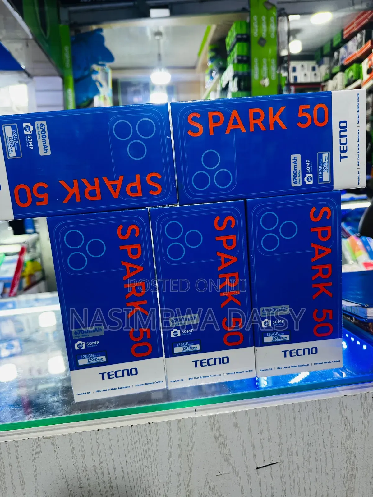 New Tecno Spark 50 128 GB Black