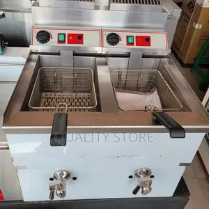 Heavy-Duty Commercial Gas Deep Fryer Double 36 L