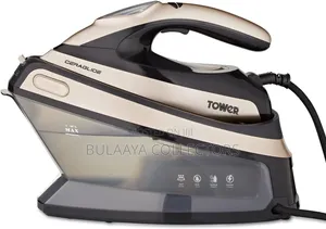 UK Used Tower T22024GLD Ceraglide Steam Generator Iron, 2400W.