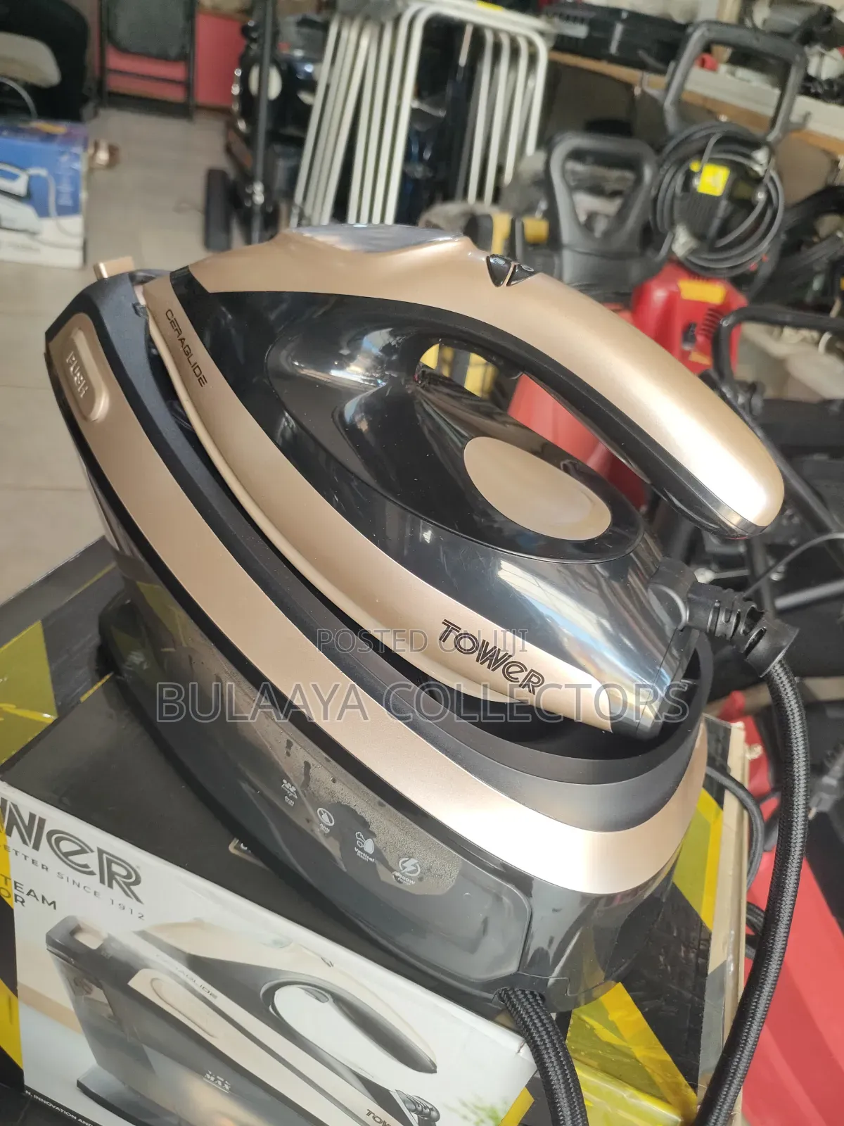 UK Used Tower T22024GLD Ceraglide Steam Generator Iron, 2400W.