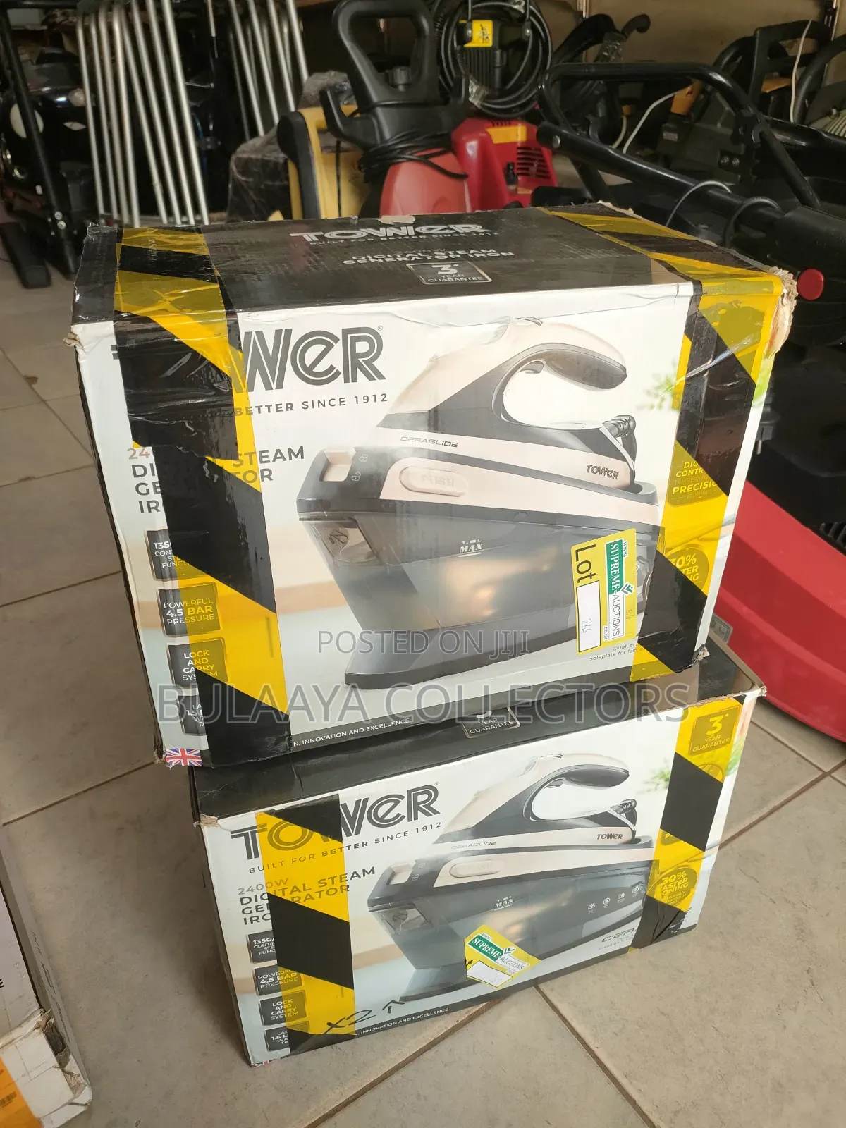 UK Used Tower T22024GLD Ceraglide Steam Generator Iron, 2400W.