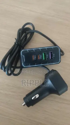 22.5W Fast Car Charger – 4 USB & Type-C Ports