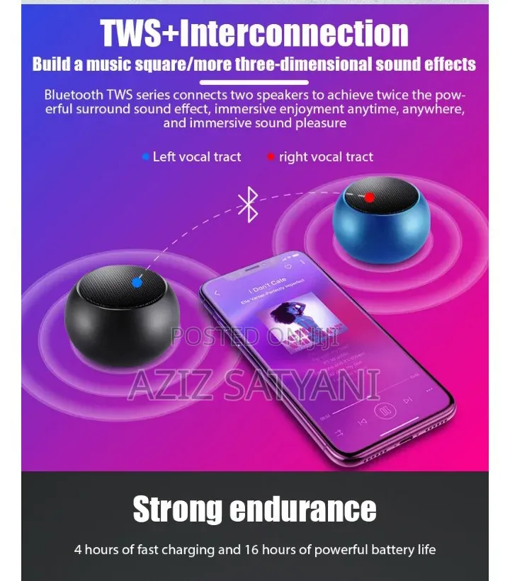 JBL Mini Speaker M3 – Wireless Bluetooth, High-Quality Sound