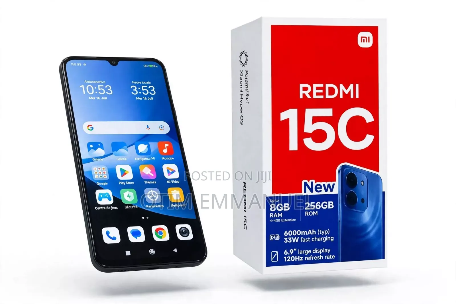 New Xiaomi Redmi 15C 4G 256 GB Black