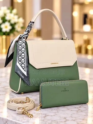 CHRISBELLA Two-Tone Luxury Handbag Set