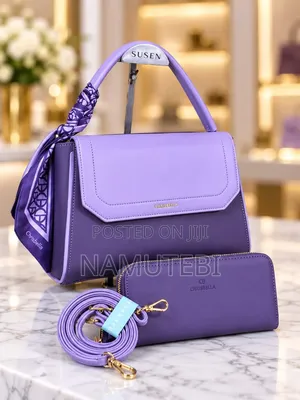 CHRISBELLA Two-Tone Luxury Handbag Set