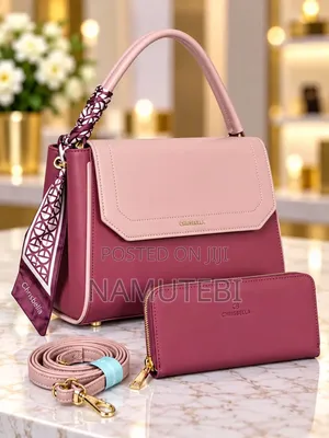 CHRISBELLA Two-Tone Luxury Handbag Set
