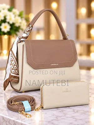 CHRISBELLA Two-Tone Luxury Handbag Set