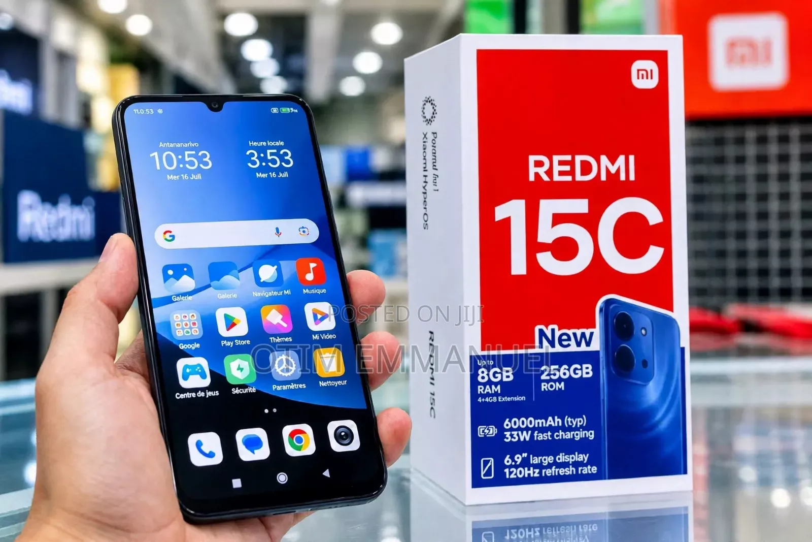 New Xiaomi Redmi 15C 4G 256 GB Black