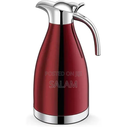 Brand New 2L Stainless Steel Thermal Flask Vacuum Water Jug - Red