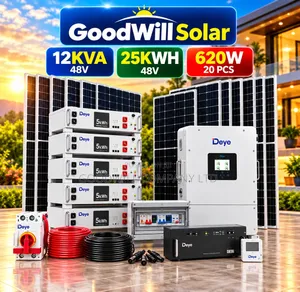 25kwh 48v Massive Clean Energy Hybrid/Lithium Solar System Full Kit