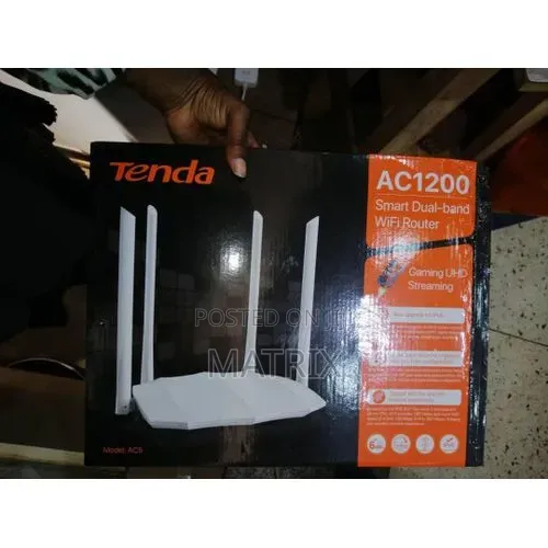 Tenda AC1200 Dual Band Gigabit Smart WiFi Router Gaming UHD Streaming