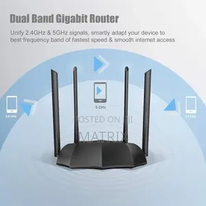 Tenda AC1200 Dual Band Gigabit Smart WiFi Router Gaming UHD Streaming