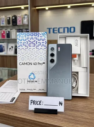 New Tecno Camon 40 Pro 5G 256 GB Black