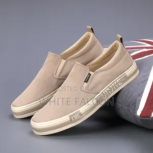 Shanbu Canvas Sneakers With Rubber Sole-Khaki
