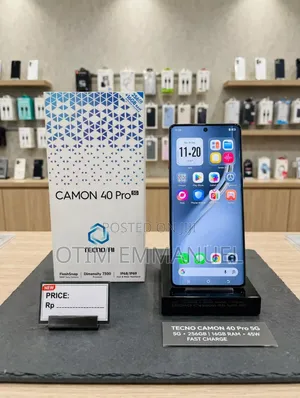 New Tecno Camon 40 Pro 5G 256 GB Black