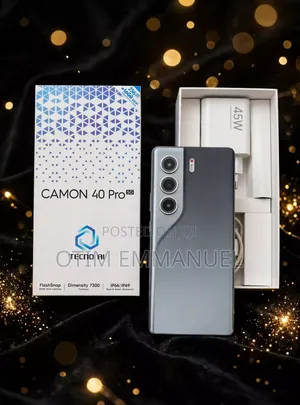 New Tecno Camon 40 Pro 5G 256 GB Black