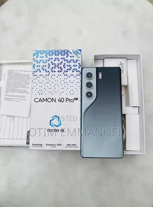 New Tecno Camon 40 Pro 5G 256 GB Black