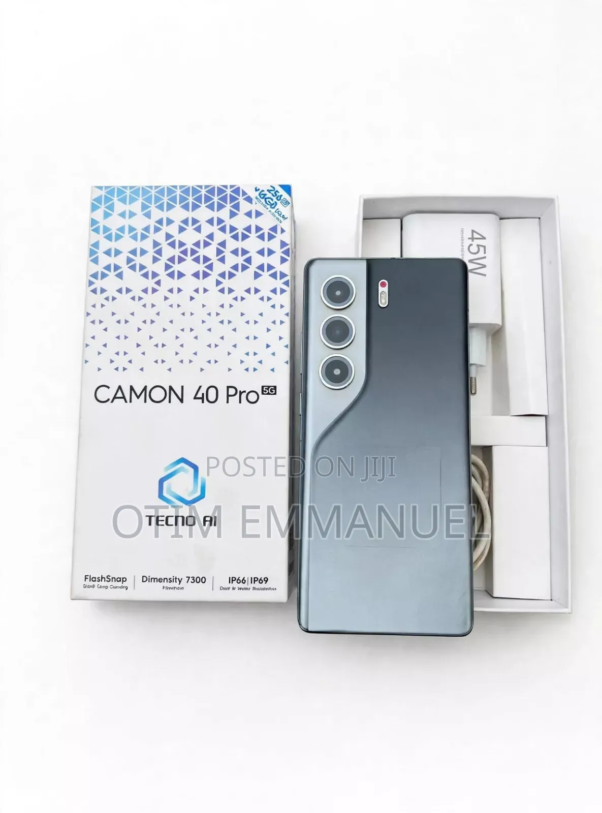 New Tecno Camon 40 Pro 5G 256 GB Black