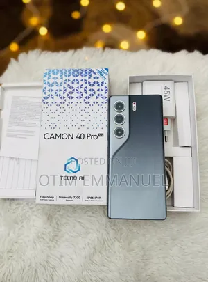 New Tecno Camon 40 Pro 5G 256 GB Black