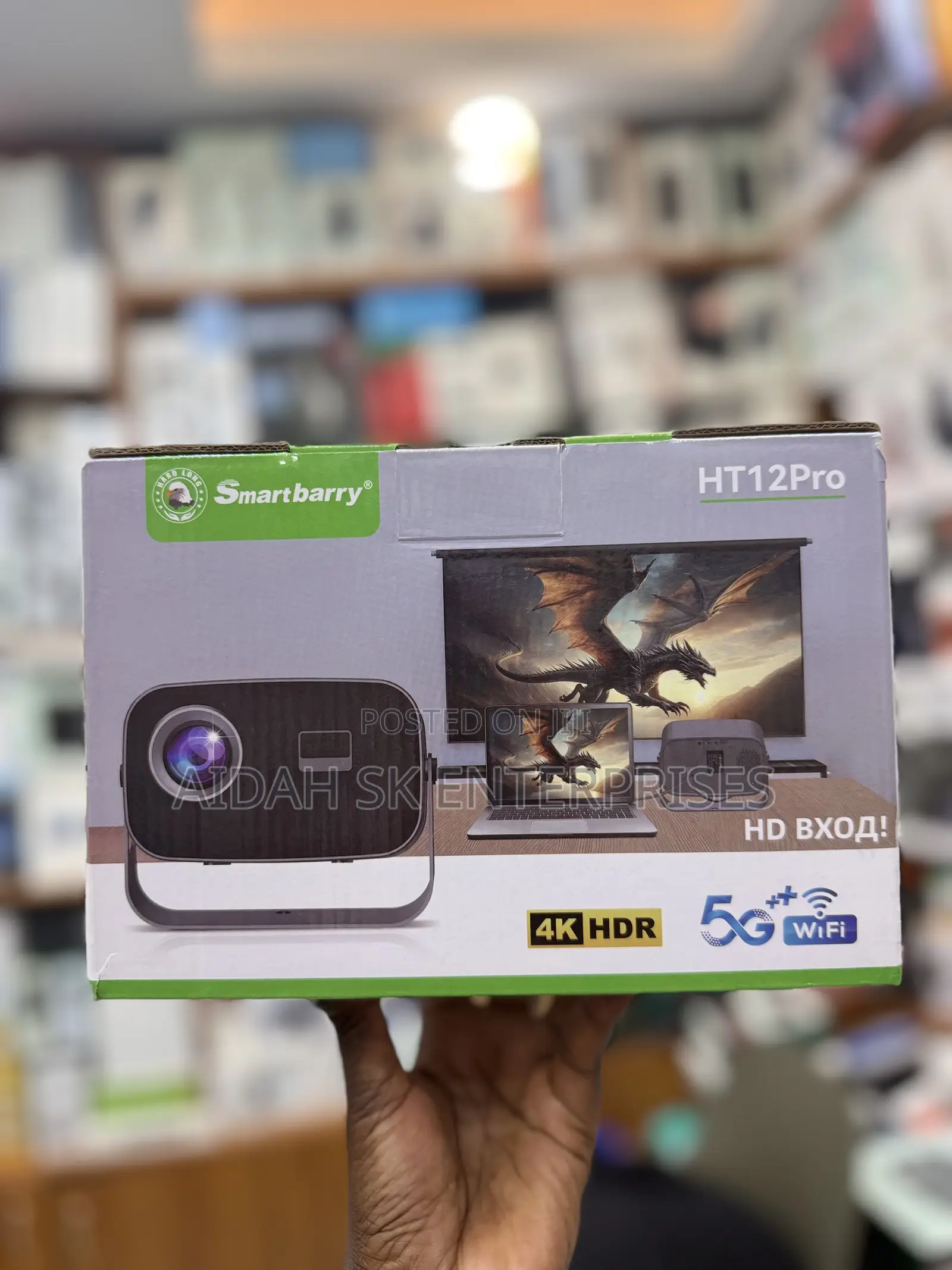 Smartbarry HT12 Pro 4K Ultra HD Smart Projector