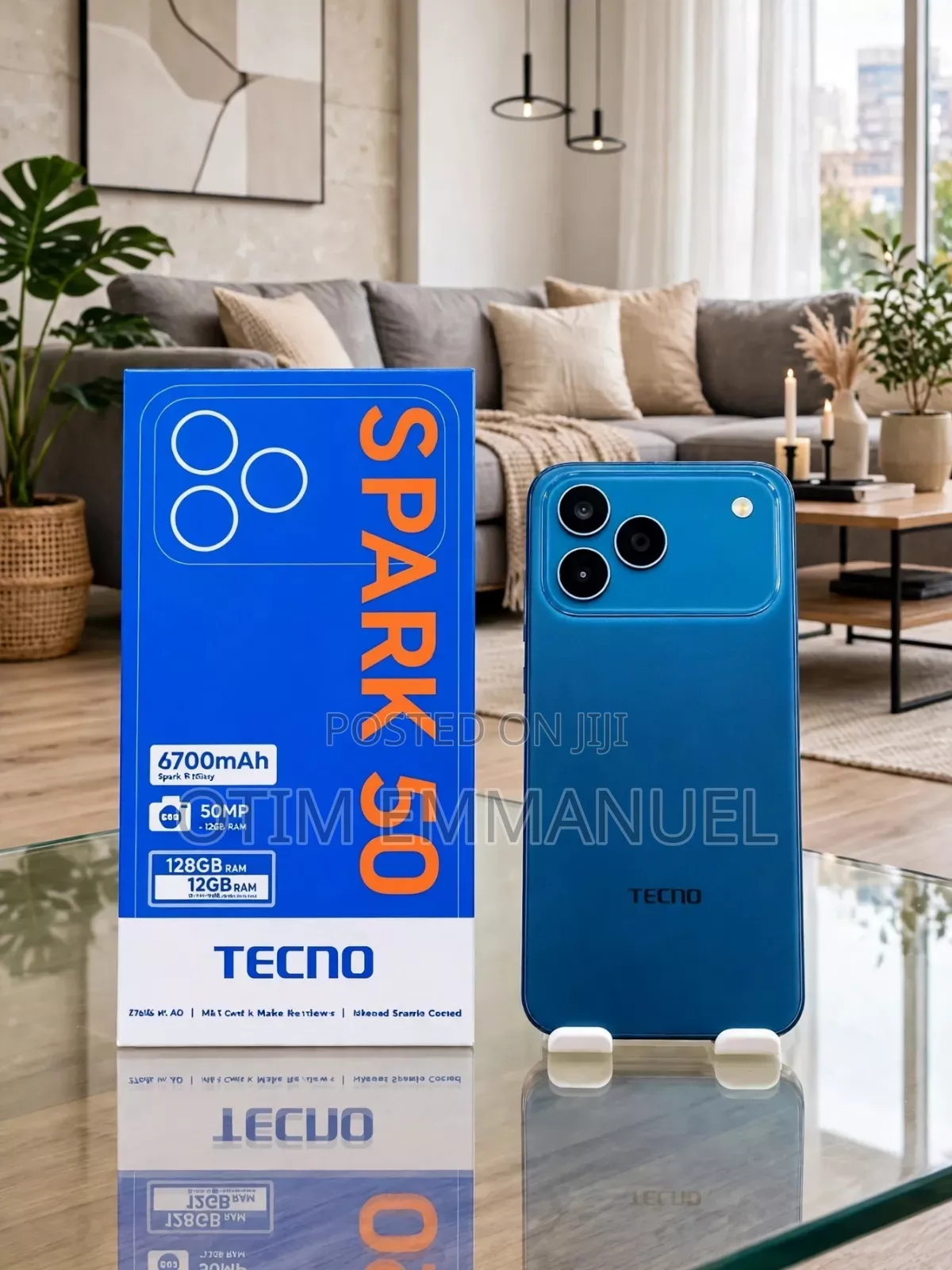 New Tecno Spark 50 128 GB Blue