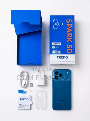 New Tecno Spark 50 128 GB Blue