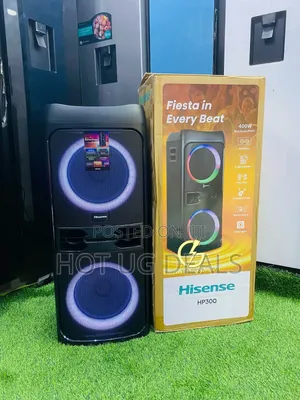 Hisense HP300 400W Party Speaker System Bass Boost - Uses Electricity