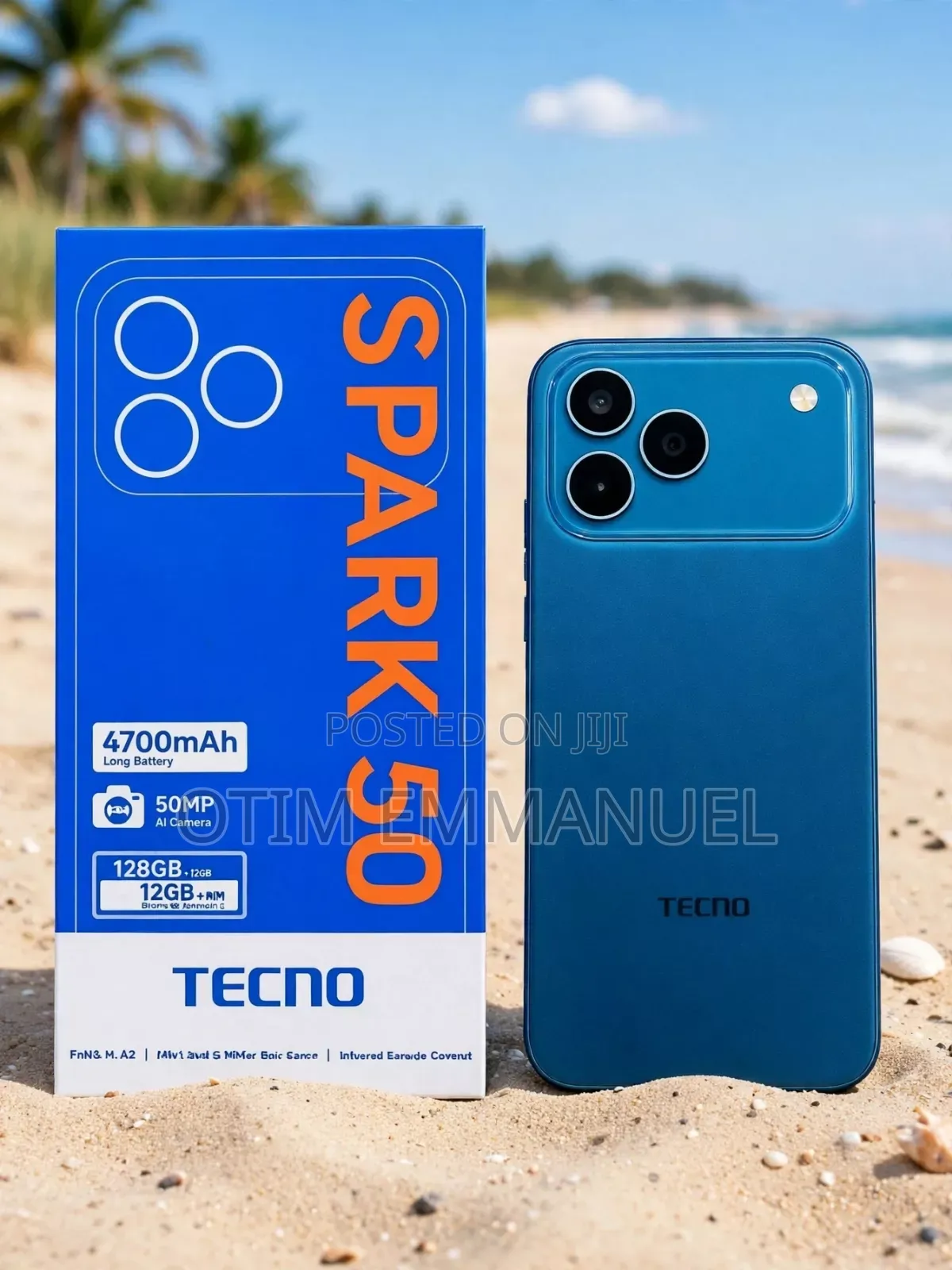 New Tecno Spark 50 128 GB Blue
