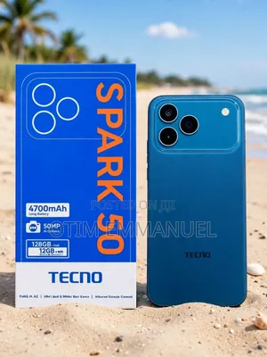 New Tecno Spark 50 128 GB Blue