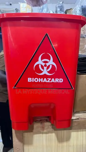 Red 30 Liter Medical Waste Bin