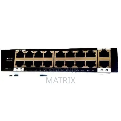 Tenda 16 Port Gigabit Poe Switch-Black