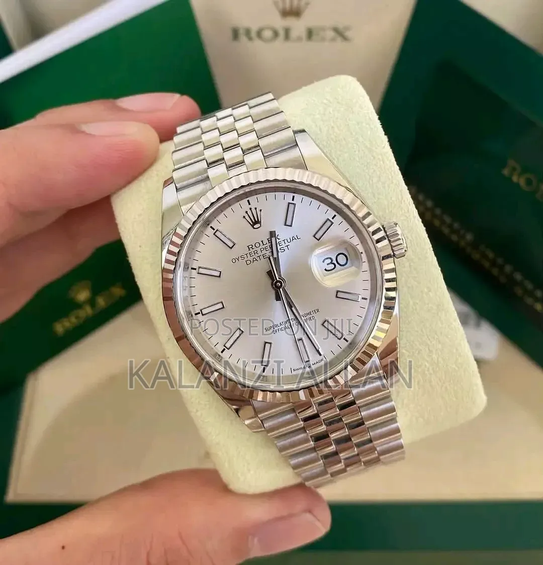 Two Tone Rose Gold & Steel Rolex Hand Watch
