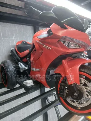 Red 3-Wheel Electric Ride-on Sports Motorcycle
