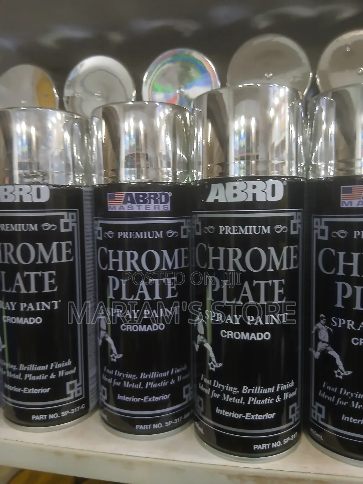 ABRO Premium Chrome Plate Spray Paint L