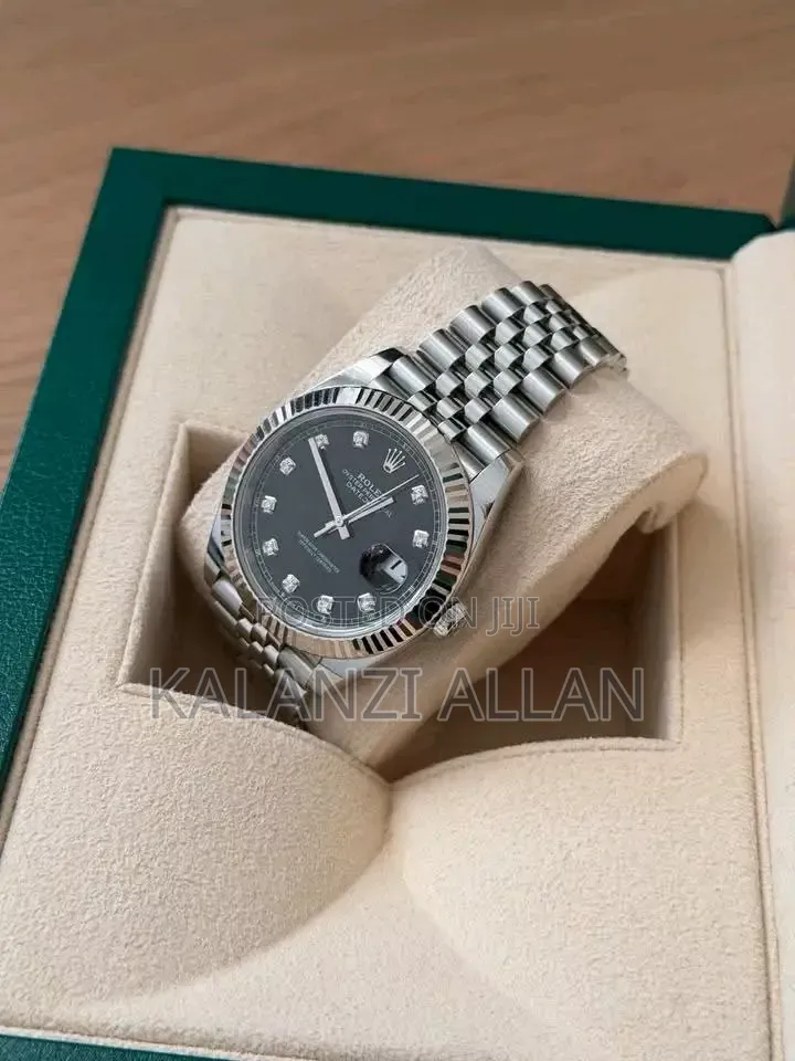 Gentle Silver Black Interface Watch