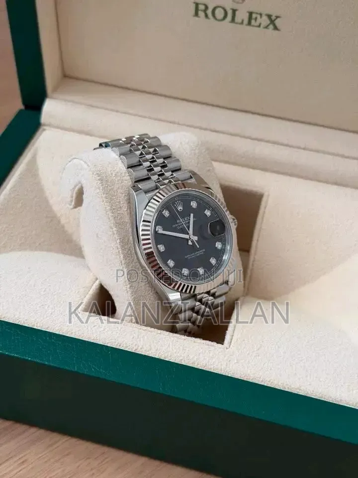 Gentle Silver Black Interface Watch
