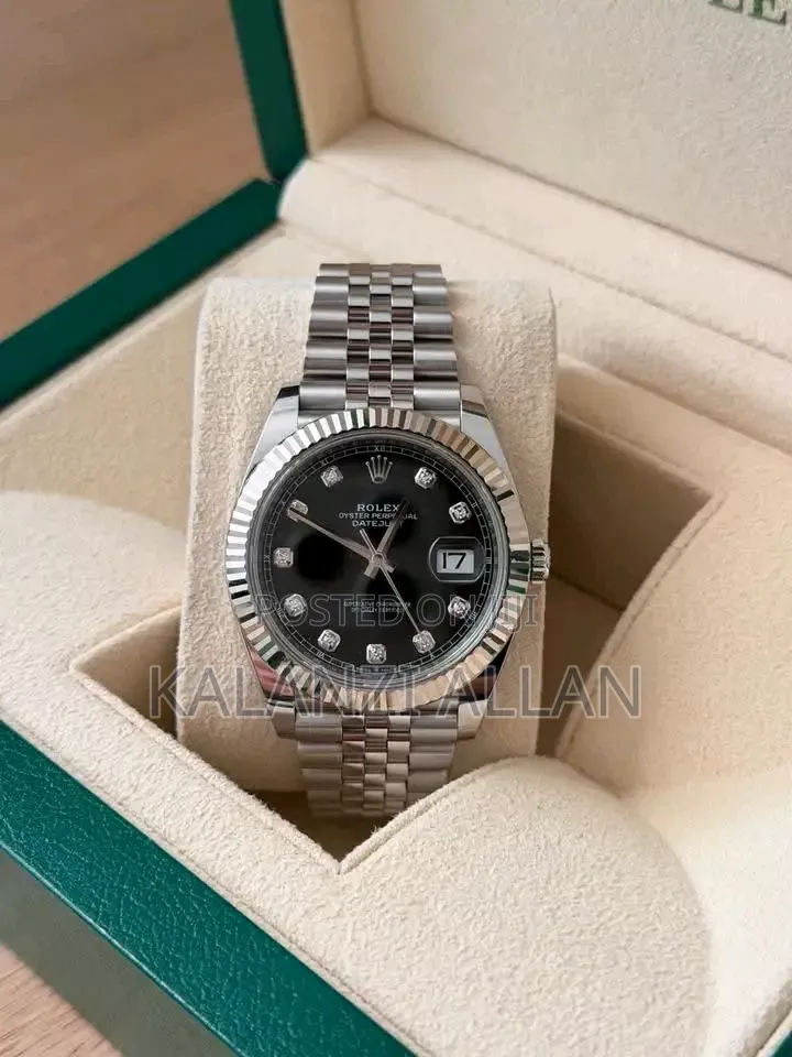 Gentle Silver Black Interface Watch