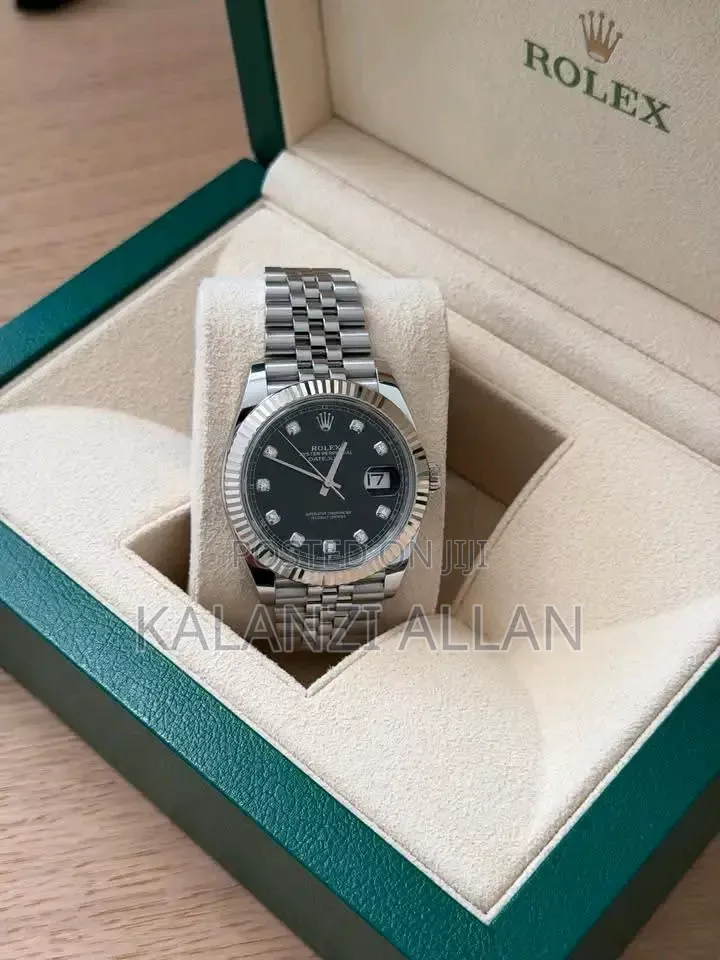 Gentle Silver Black Interface Watch