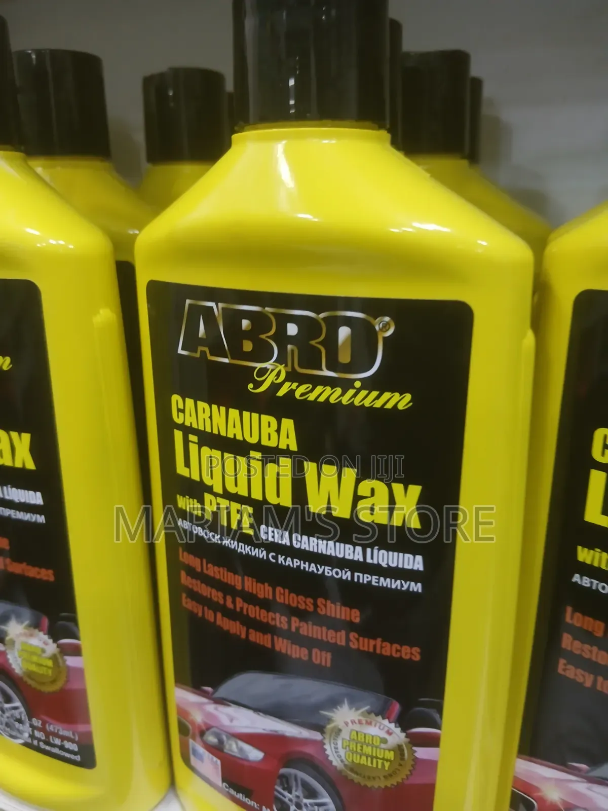 ABRO Premium Carnauba Liquid Wax With PTFE