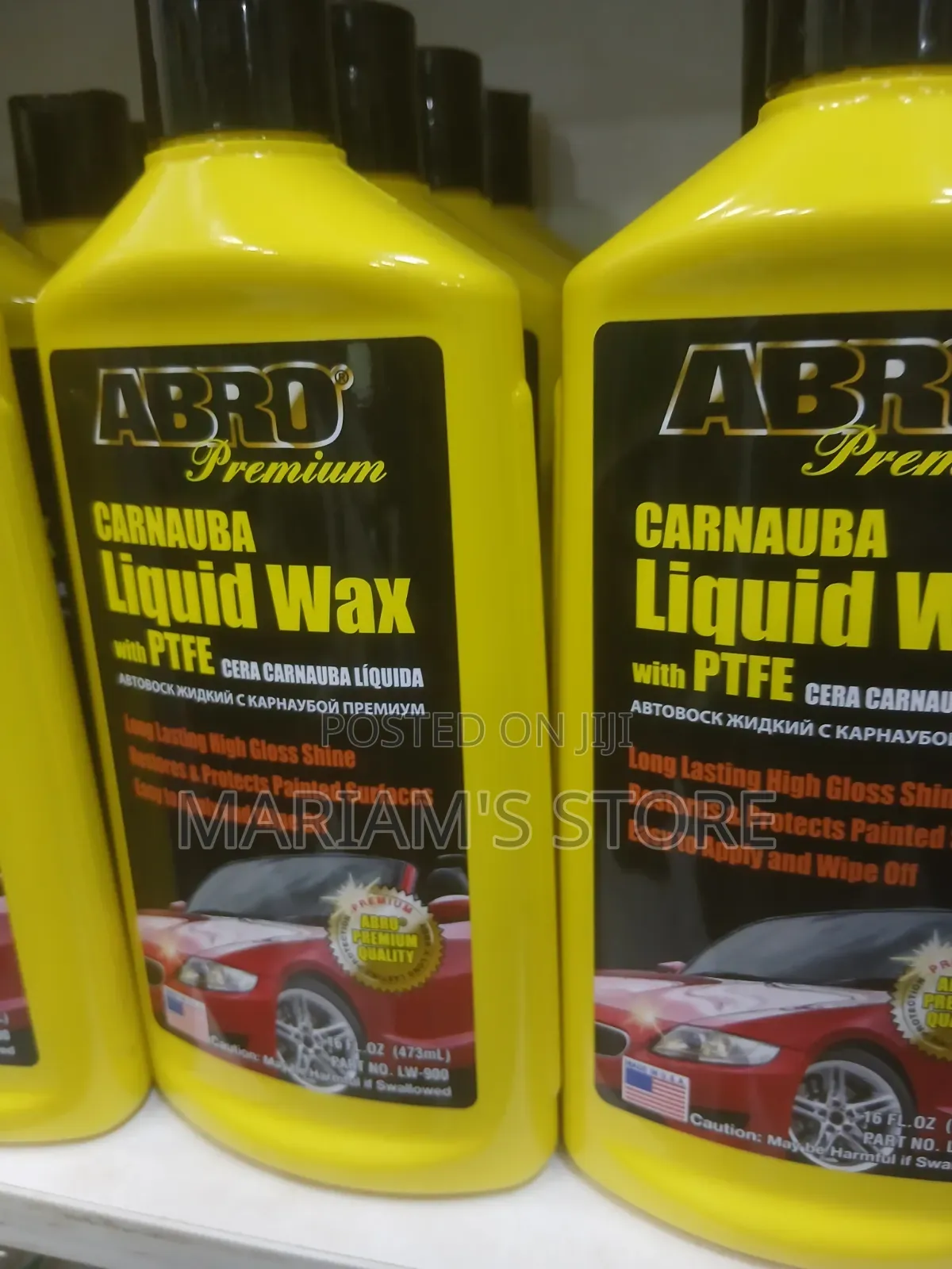 ABRO Premium Carnauba Liquid Wax With PTFE