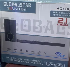 Globalstar GS-5503, a 2.1-Channel AC/DC Hi-Fi Multimedia Soundbar