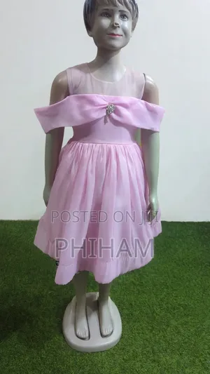 Girls Pink Party Dress