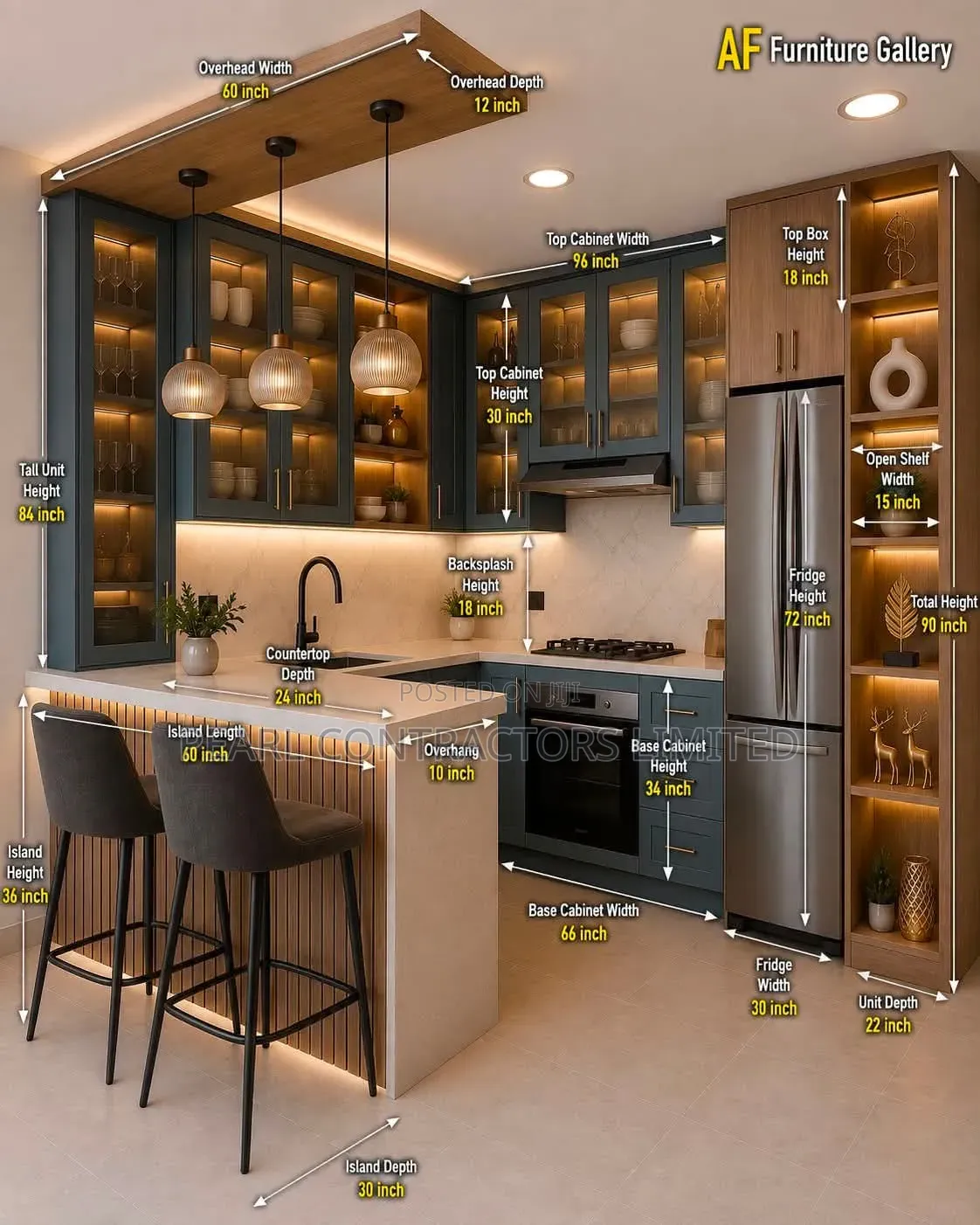 Kitchen Cabinets/Paragon Kitchen Cabinets 930,000/- Per Running Meter