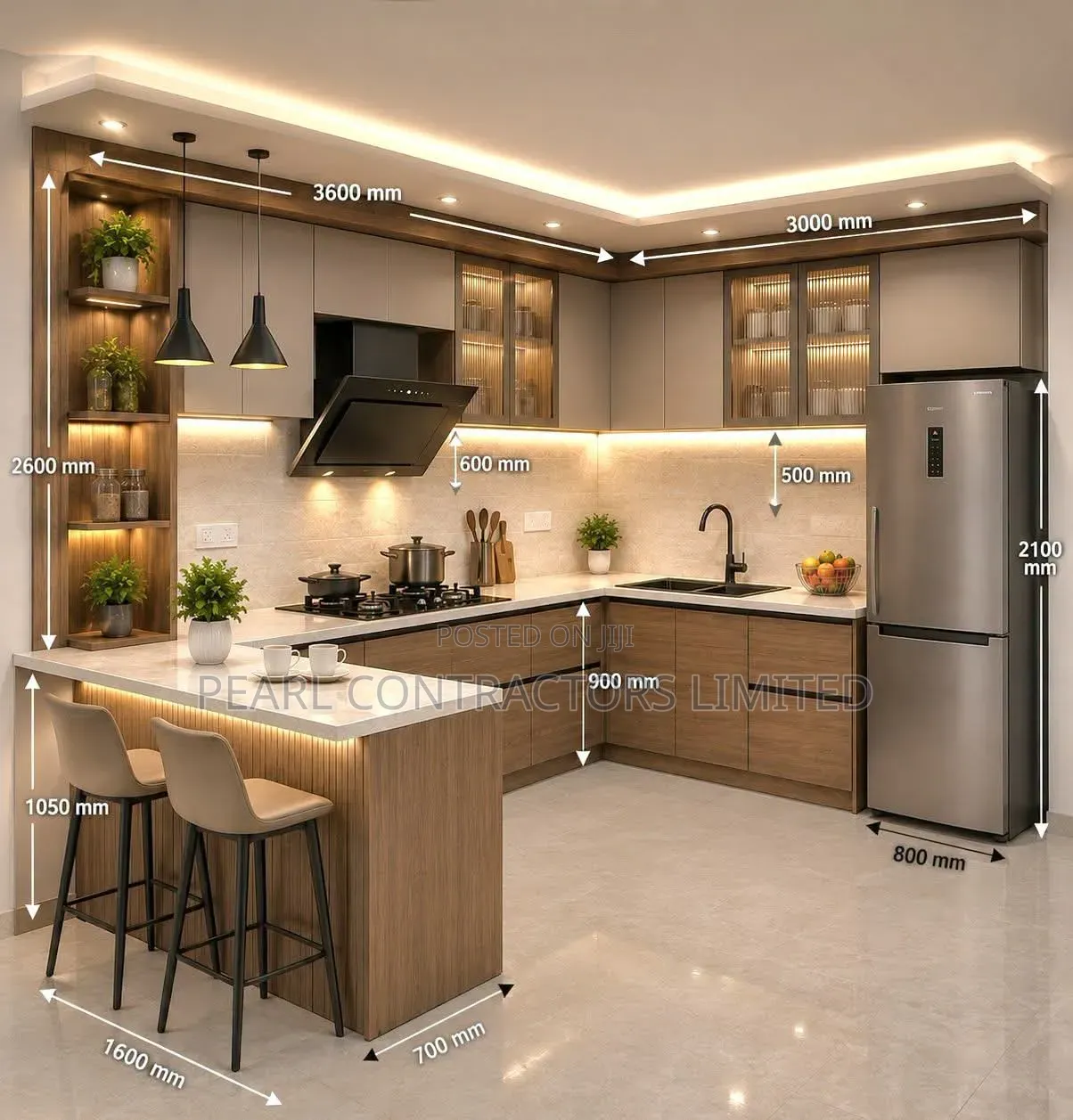 Kitchen Cabinets/Paragon Kitchen Cabinets 930,000/- Per Running Meter