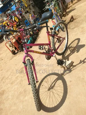 UK Used Pink Step-Through Giant Tachia 26-Inch Mountain Bicycle.