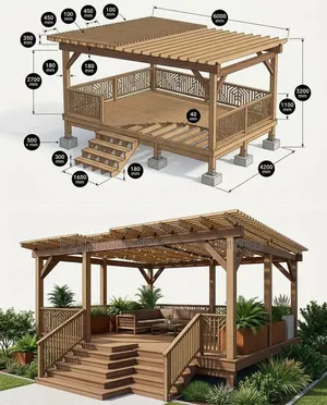 Pergolas/Pergola Pavilions Construction Set-Up Services 12,000,000/-