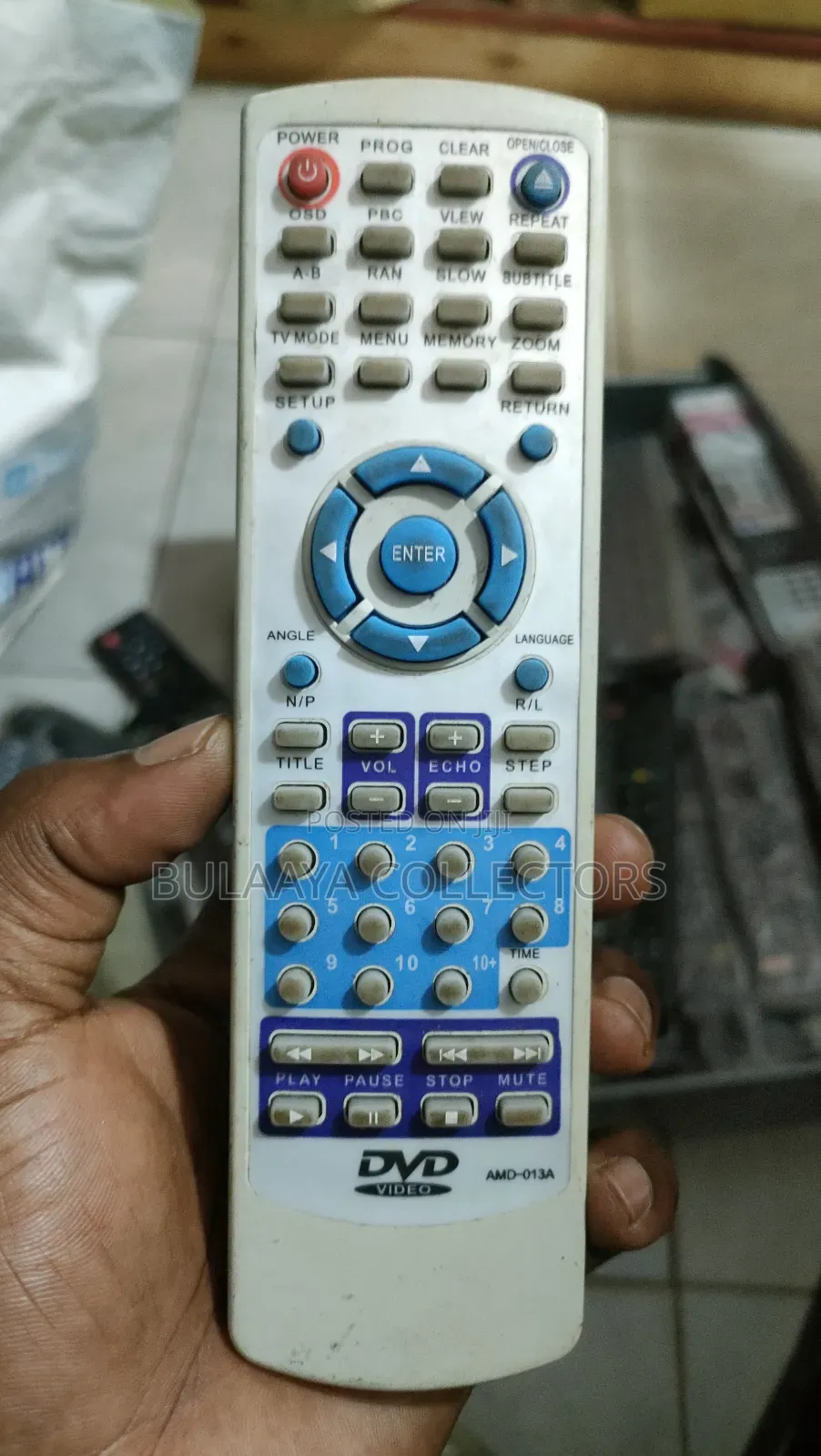 Generic Replacement DVD Player Remote Control.