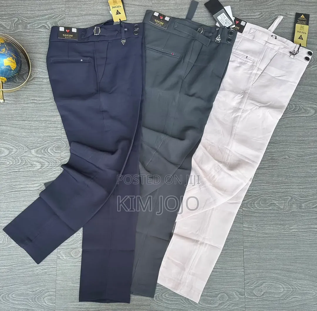 Beltless Men Trousers