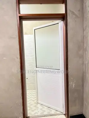 Bathroom Door on Wooden Frame – Quality and Affordable